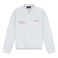 Pintstripe Long Sleeve Shirt White
