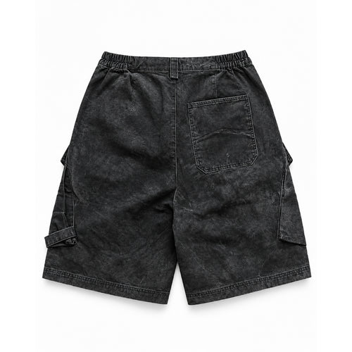 Cargo Jorts Washed Black