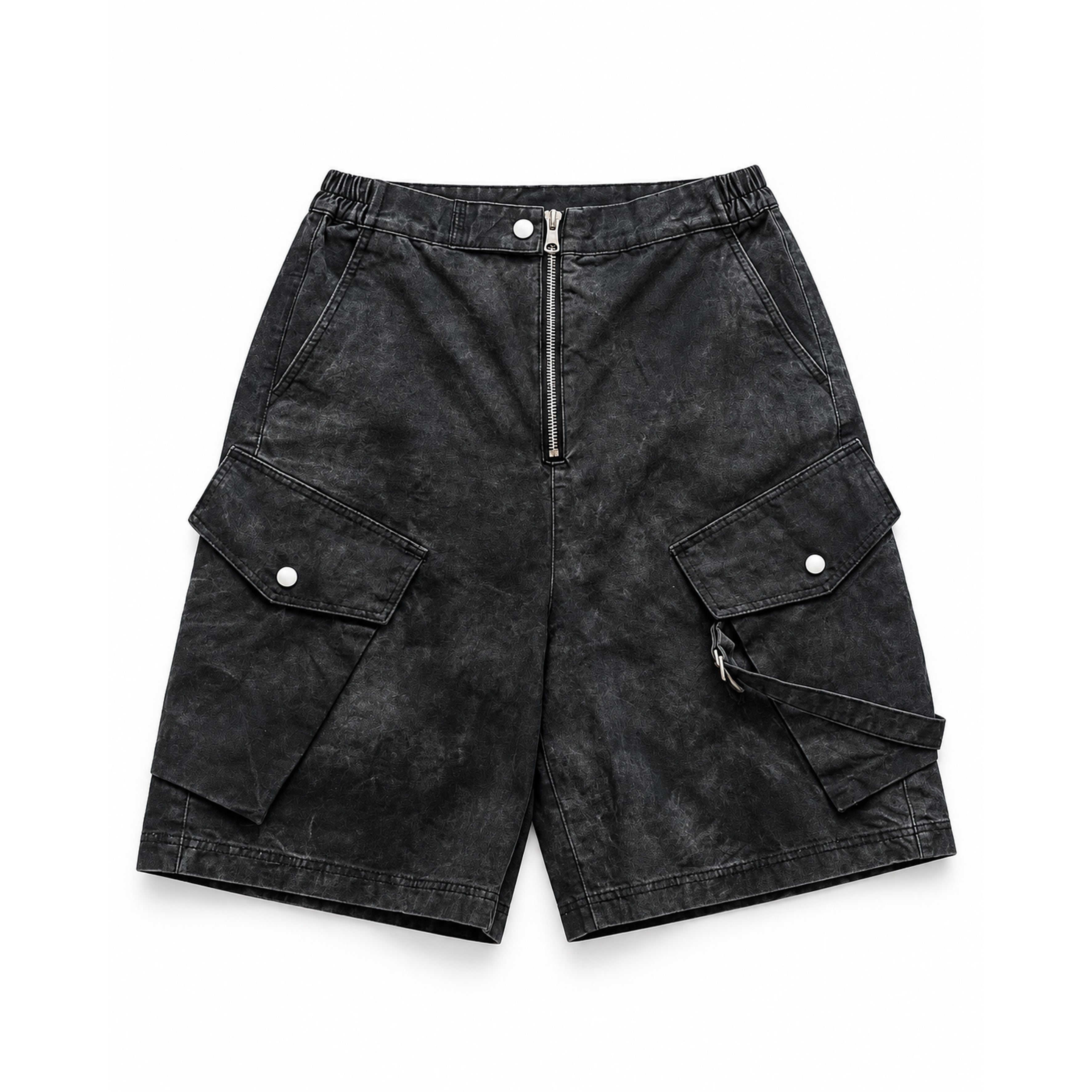 Cargo Jorts Washed Black