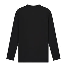 Afbeelding in Gallery-weergave laden, Henley Waffle Long-sleeve - Black
