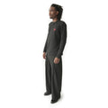 Henley Waffle Long-sleeve - Black