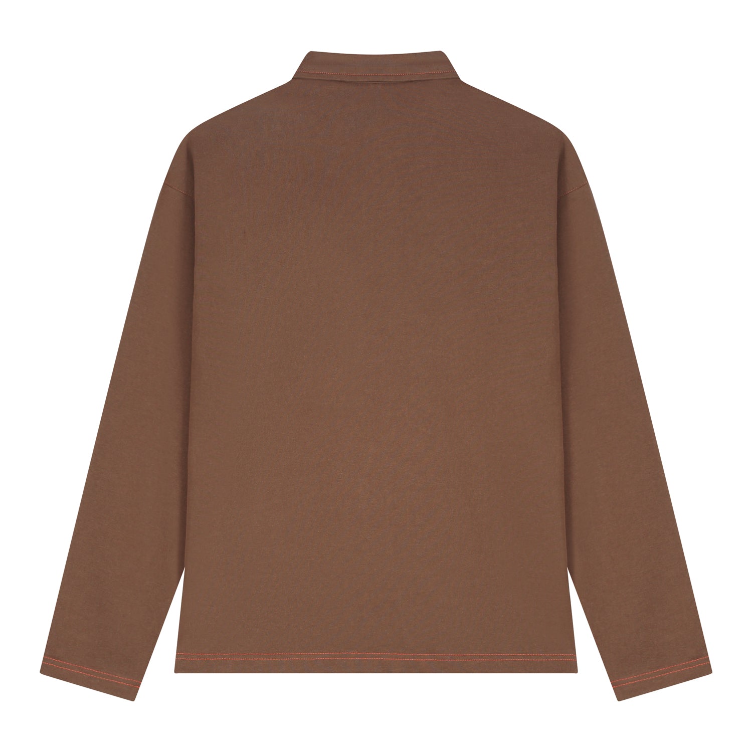 Long Sleeve Polo Brown