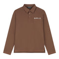 Long Sleeve Polo Brown