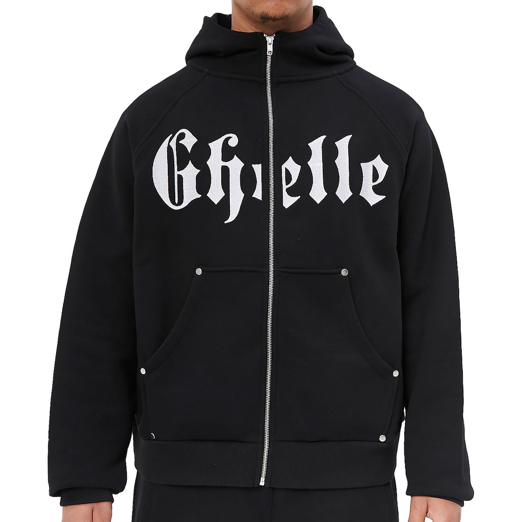 Monarch Zip-Hoodie Black