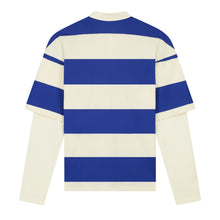 Afbeelding in Gallery-weergave laden, Striped Rugby Polo Blue
