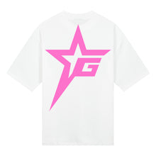 Afbeelding in Gallery-weergave laden, Pink Star Logo T-shirt White
